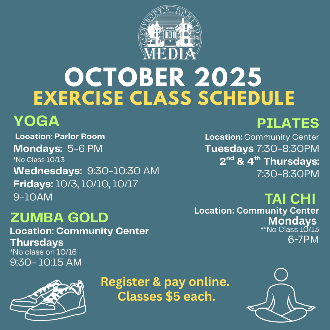 EXERCISE CLASS Schedule OCT (1)